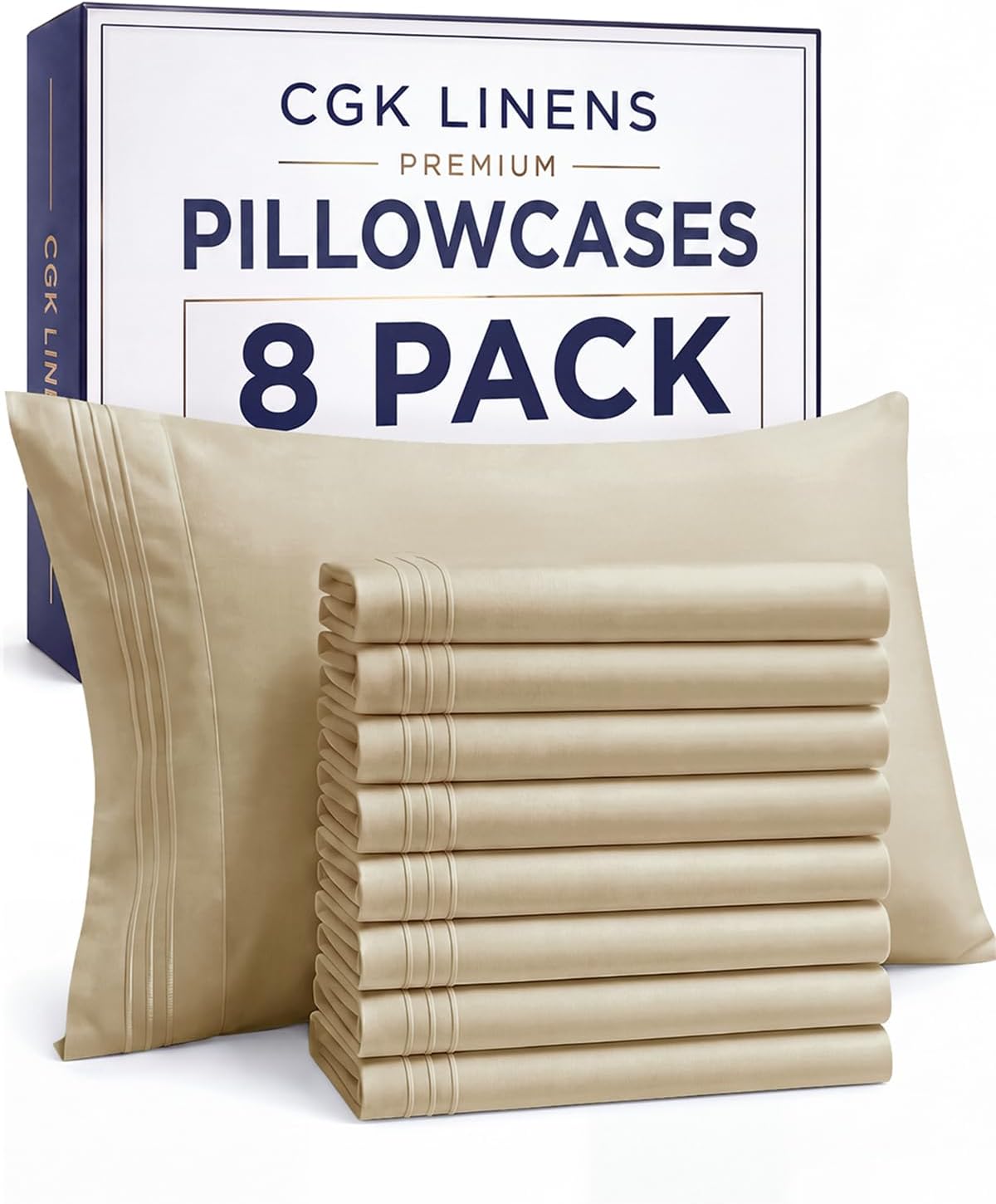 Queen Pillow Cases Set of 4 - Ultra Soft Cozy Pillowcase Covers - Charcoal