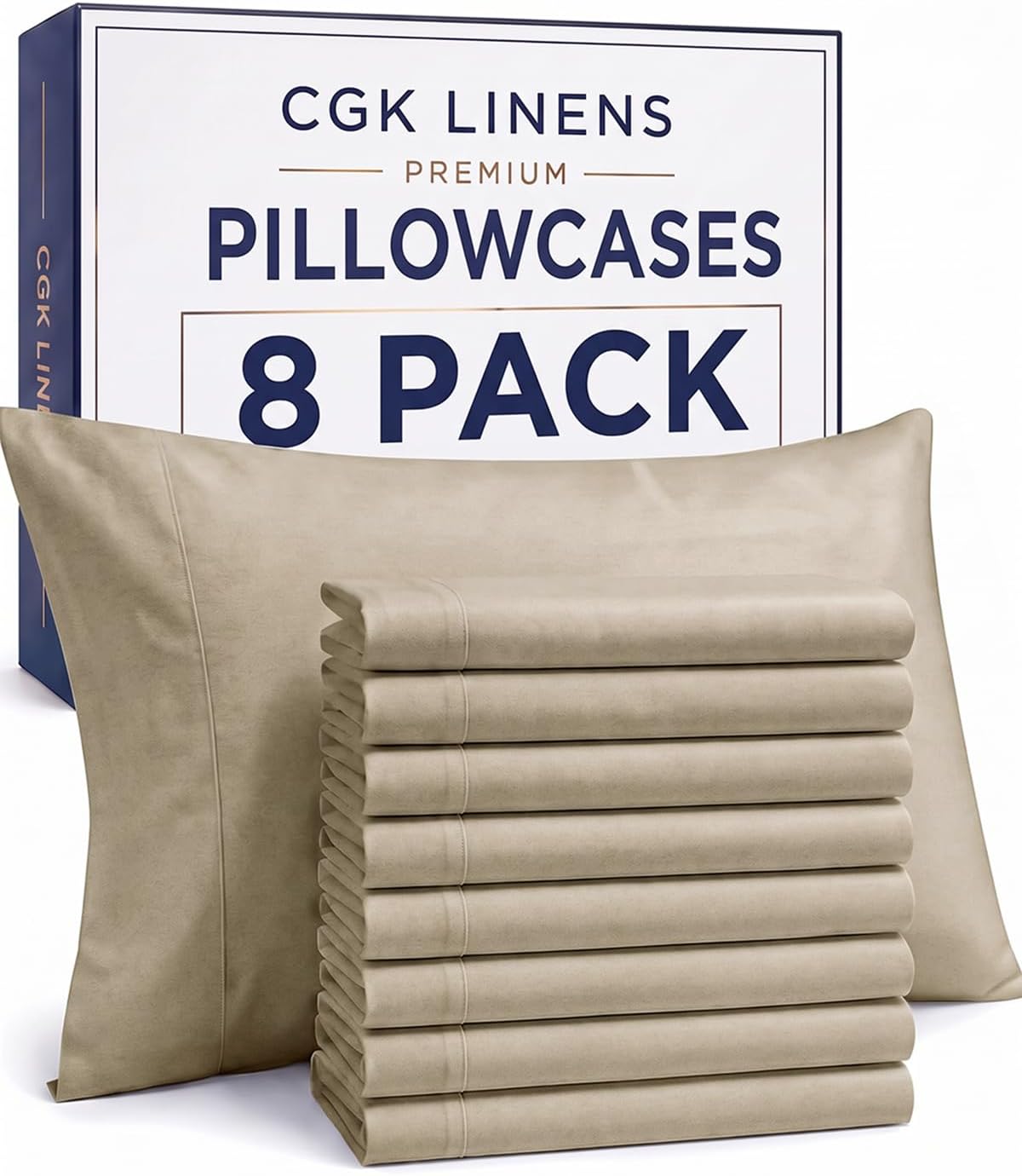 Queen Pillow Cases Set of 4 - Ultra Soft Cozy Pillowcase Covers - Charcoal