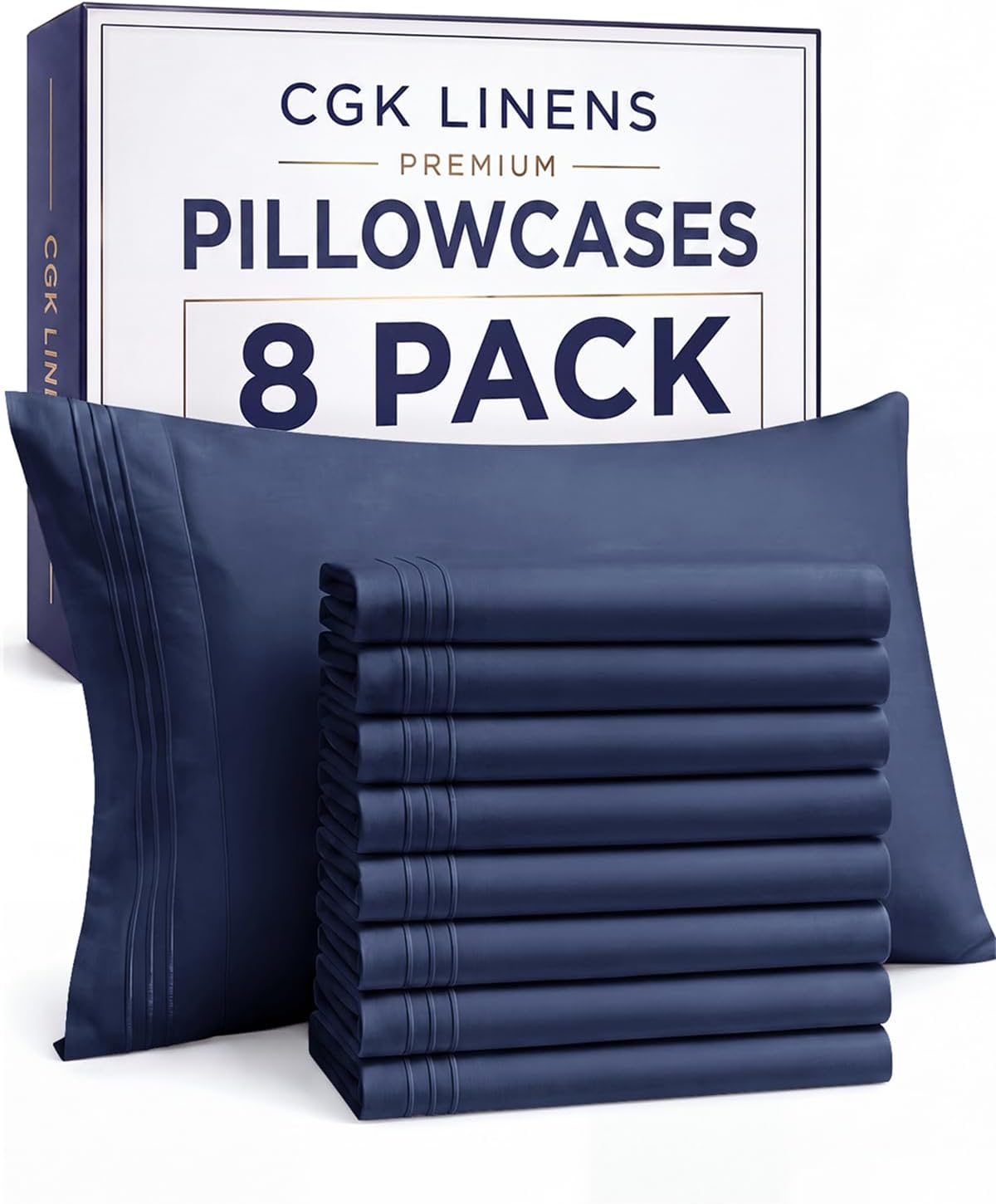 Queen Pillow Cases Set of 4 - Ultra Soft Cozy Pillowcase Covers - Charcoal