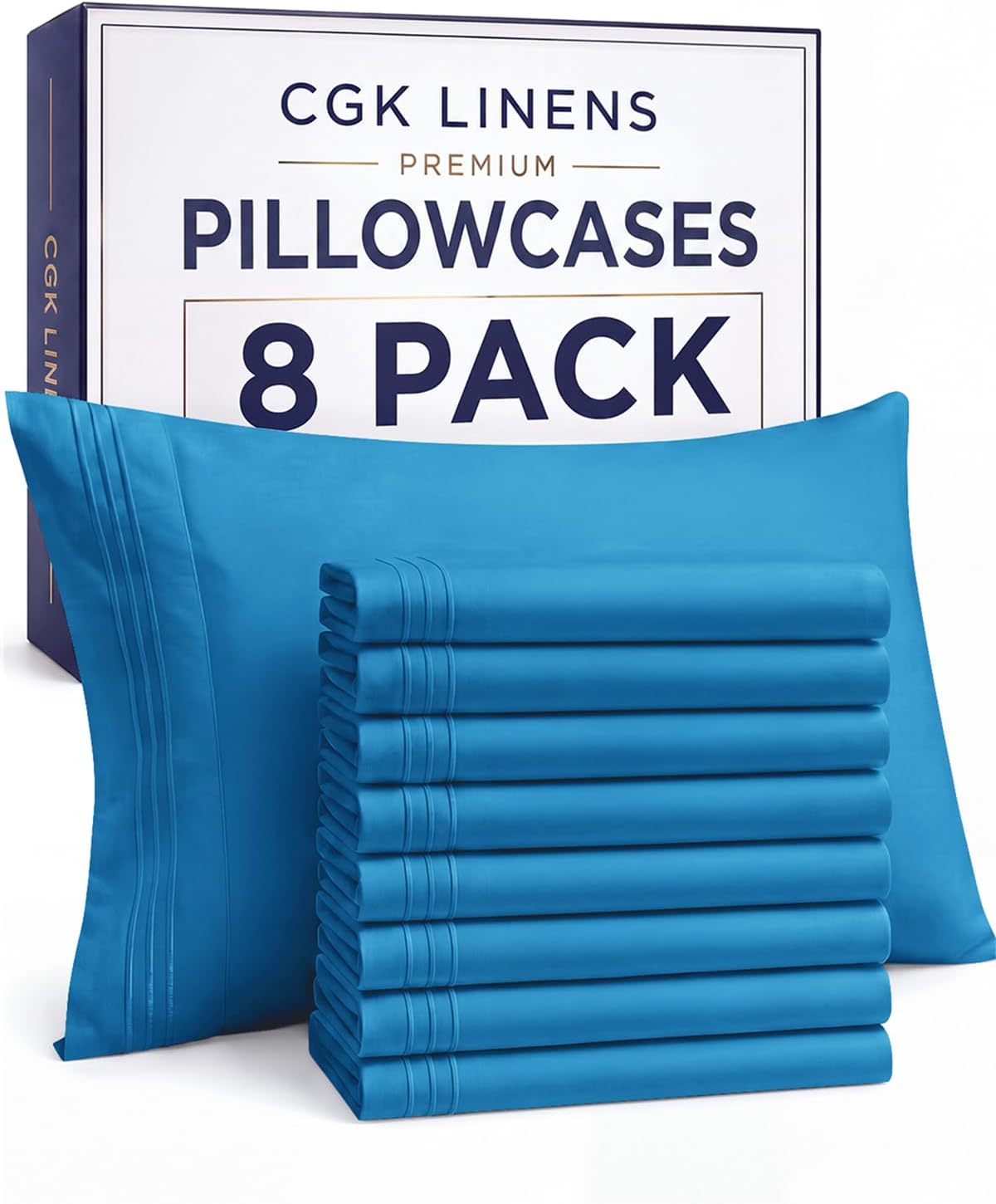 Queen Pillow Cases Set of 4 - Ultra Soft Cozy Pillowcase Covers - Charcoal