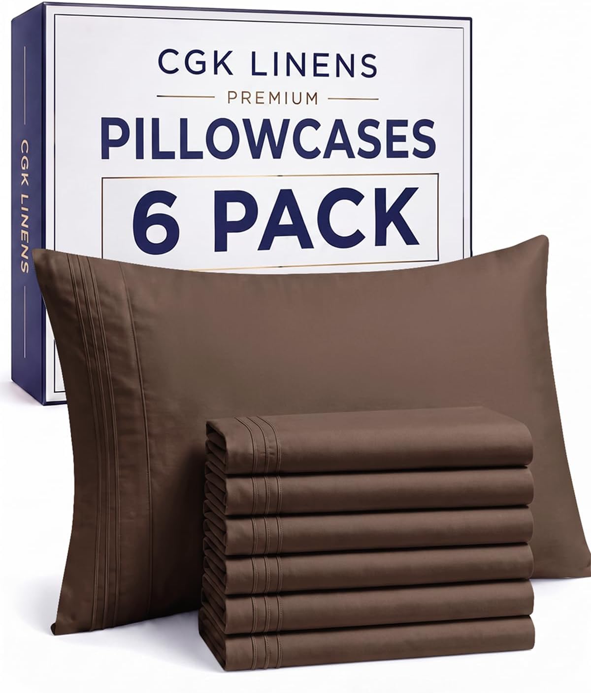 Queen Pillow Cases Set of 4 - Ultra Soft Cozy Pillowcase Covers - Charcoal