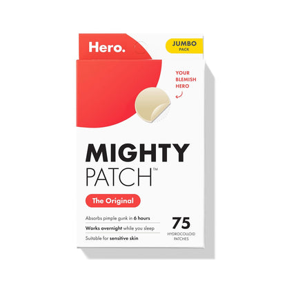 Mighty Patch Hero Cosmetics Original Nighttime Acne Pimple Patches, 36 Ct
