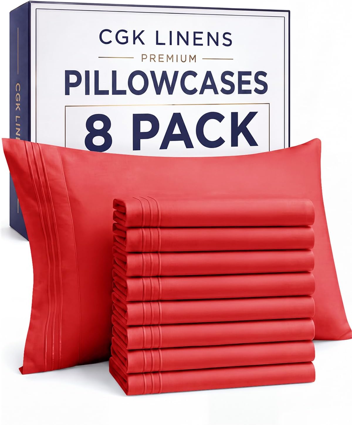 Queen Pillow Cases Set of 4 - Ultra Soft Cozy Pillowcase Covers - Charcoal