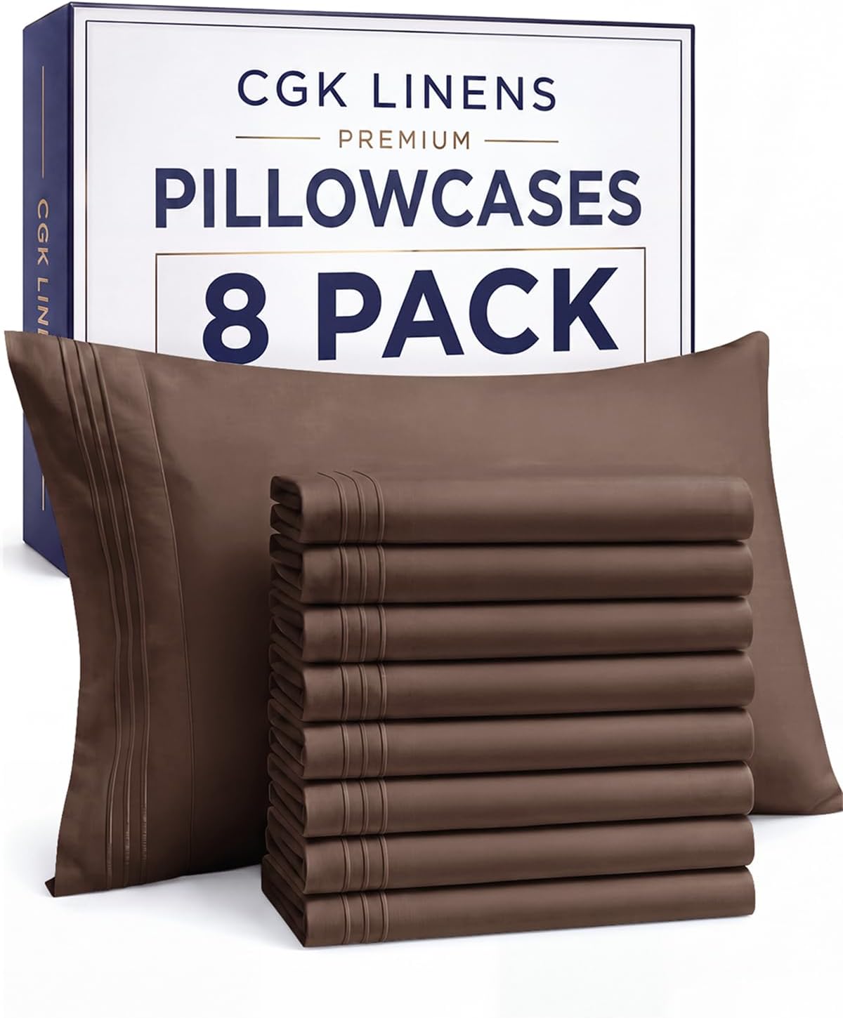 Queen Pillow Cases Set of 4 - Ultra Soft Cozy Pillowcase Covers - Charcoal