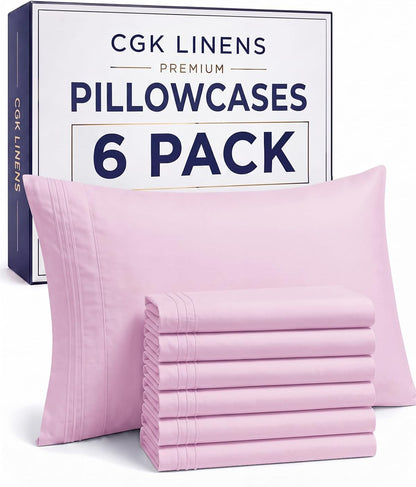 Queen Pillow Cases Set of 4 - Ultra Soft Cozy Pillowcase Covers - Charcoal