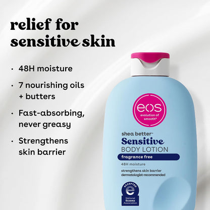 eos Shea Better Body Lotion- Vanilla Cashmere, 24-Hour Moisture, 16 fl oz