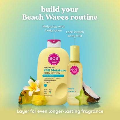 eos Shea Better Body Lotion- Vanilla Cashmere, 24-Hour Moisture, 16 fl oz