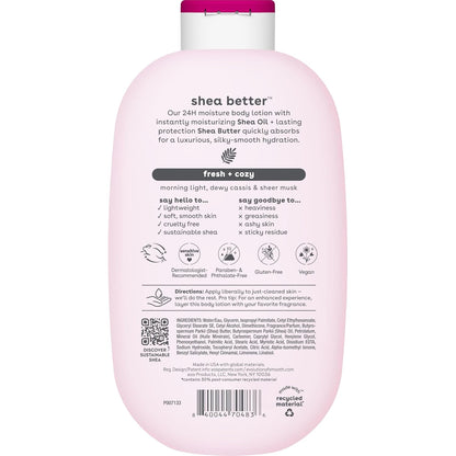 eos Shea Better Body Lotion- Vanilla Cashmere, 24-Hour Moisture, 16 fl oz