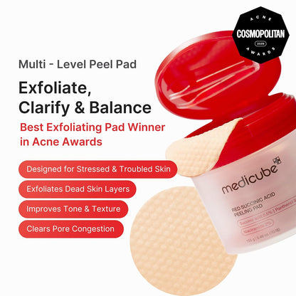 medicube Toner Pads Zero Pore Pad 2.0 for Exfoliation and Pore Care