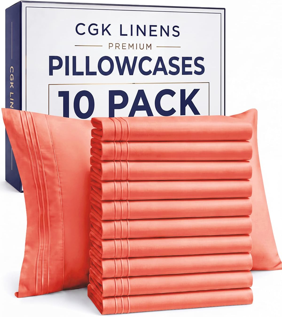 Queen Pillow Cases Set of 4 - Ultra Soft Cozy Pillowcase Covers - Charcoal