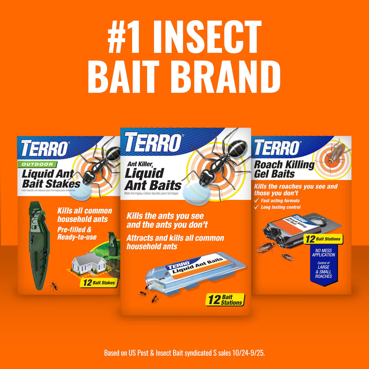 TERRO Liquid Ant Killer Bait Stations, 12-Pack, Indoor Ant Traps, T300B