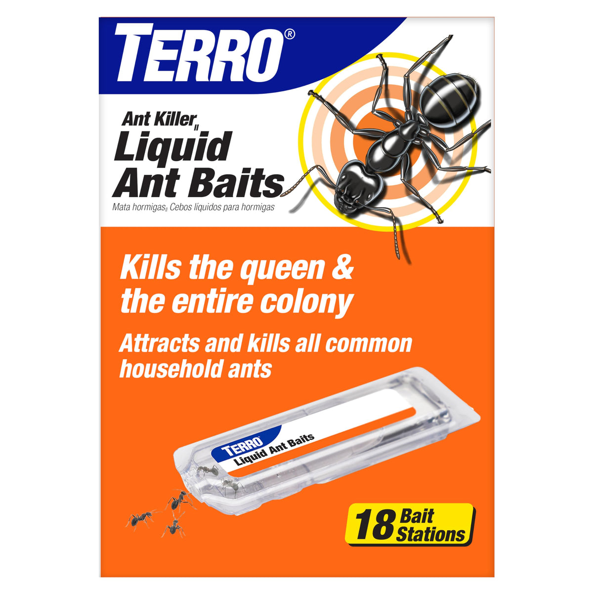 TERRO Liquid Ant Killer Bait Stations, 12-Pack, Indoor Ant Traps, T300B