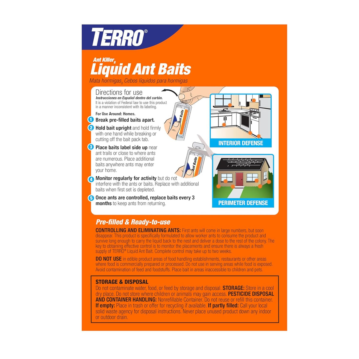 TERRO Liquid Ant Killer Bait Stations, 12-Pack, Indoor Ant Traps, T300B