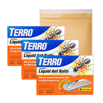 TERRO Liquid Ant Killer Bait Stations, 12-Pack, Indoor Ant Traps, T300B